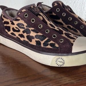 Ugg Laela Sneakers Pony Hair Cheetah Size 7 1/2